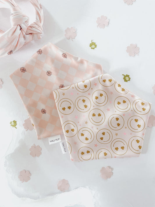 Lucky Smileys Reversible Dog Bandana