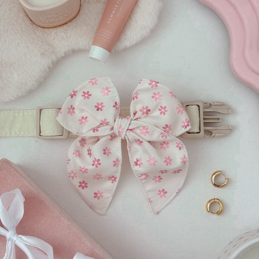 Flora Pinwheel Sailor Dog Bow