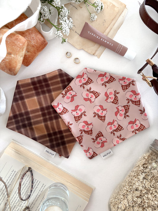 Field Mice & Plaid Dog Bandana
