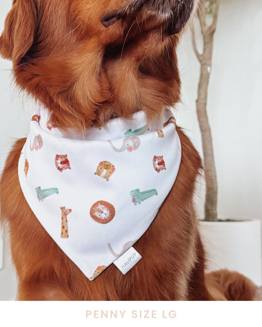 Safari Pup reversible dog bandana