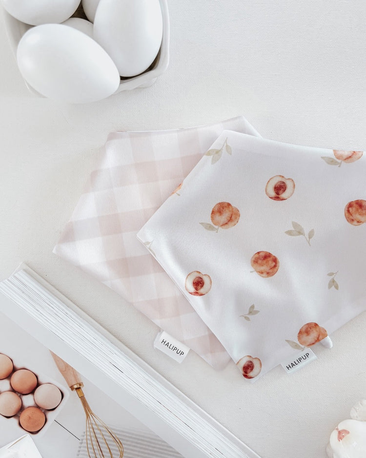 Sweet Peach Reversible Dog Bandana