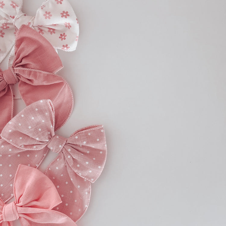 Bubblegum Pink Pinwheel Sailor Dog Bow