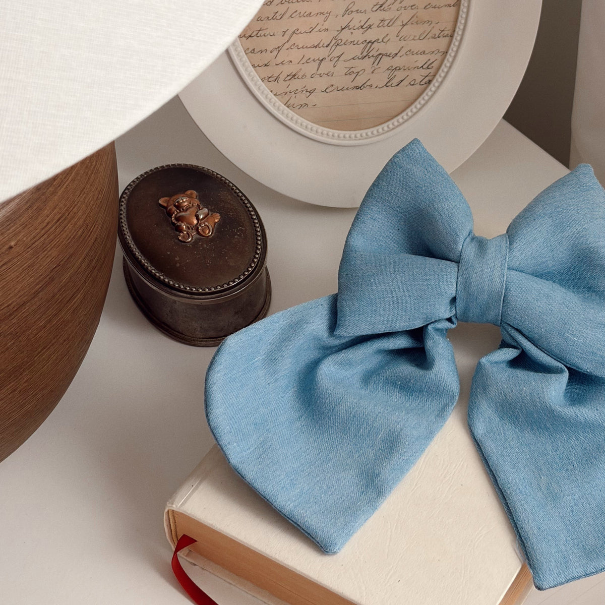 Blue Denim Sailor Bow