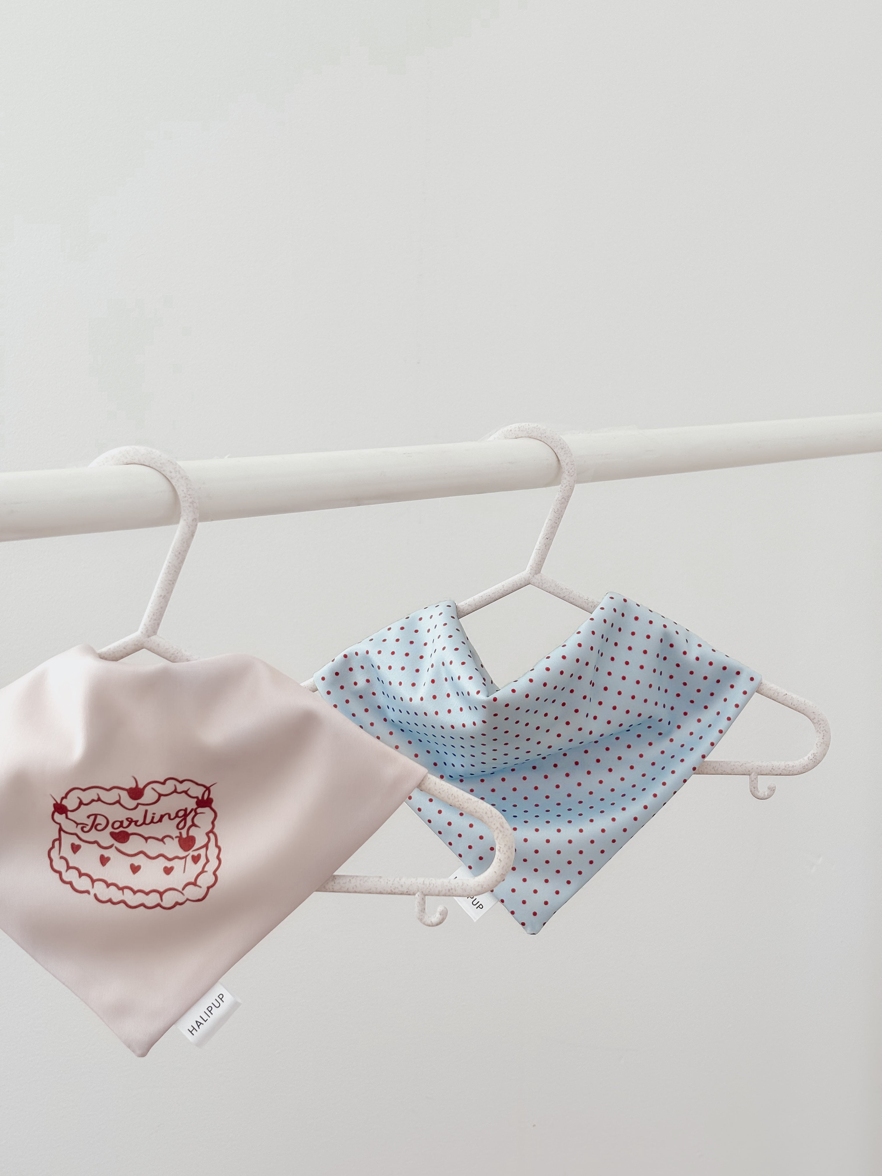 Darling Reversible Polkadot Dog Bandana
