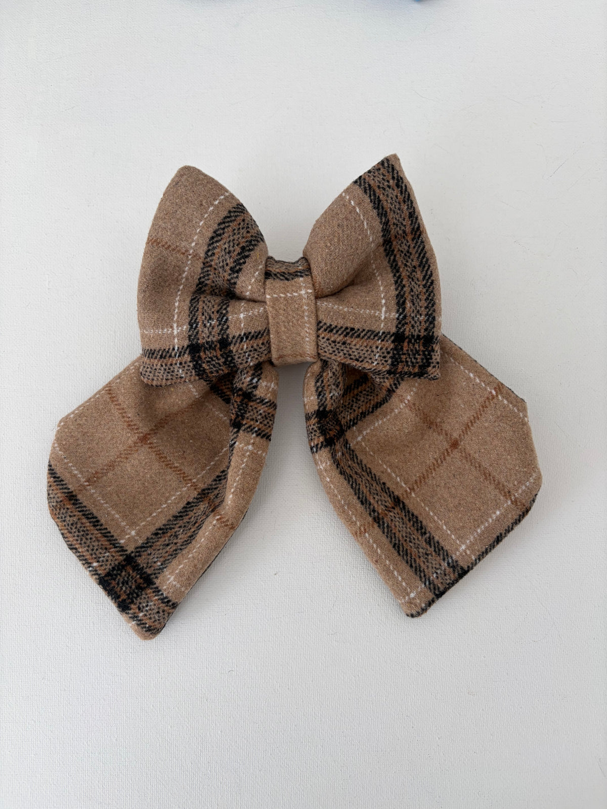 Grandpa Plaid Sailor Bow