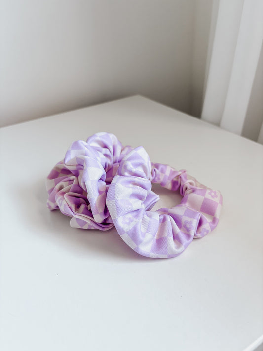 Lavender Daisy Scrunchie