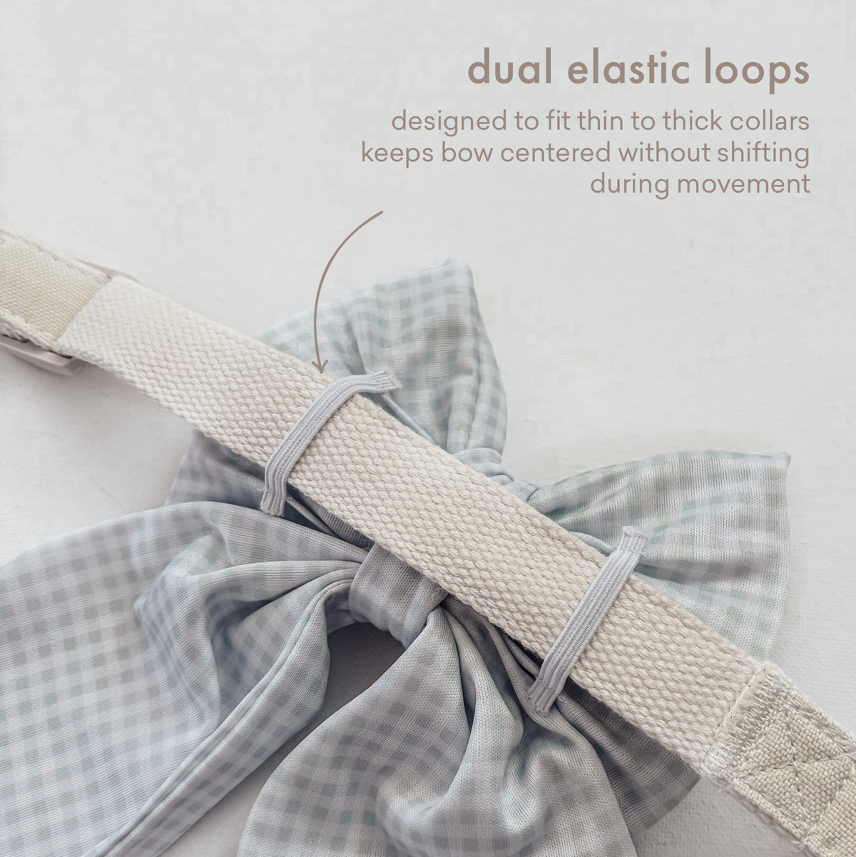 Gingham Classic Dog Bow