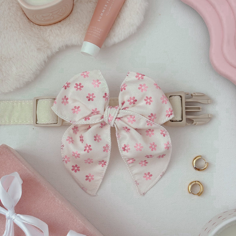 Flora Pinwheel Sailor Dog Bow