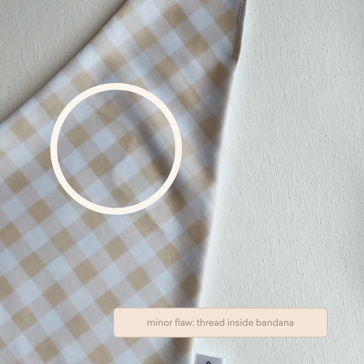 Minor Flaw Morning Linen Dog Bandana