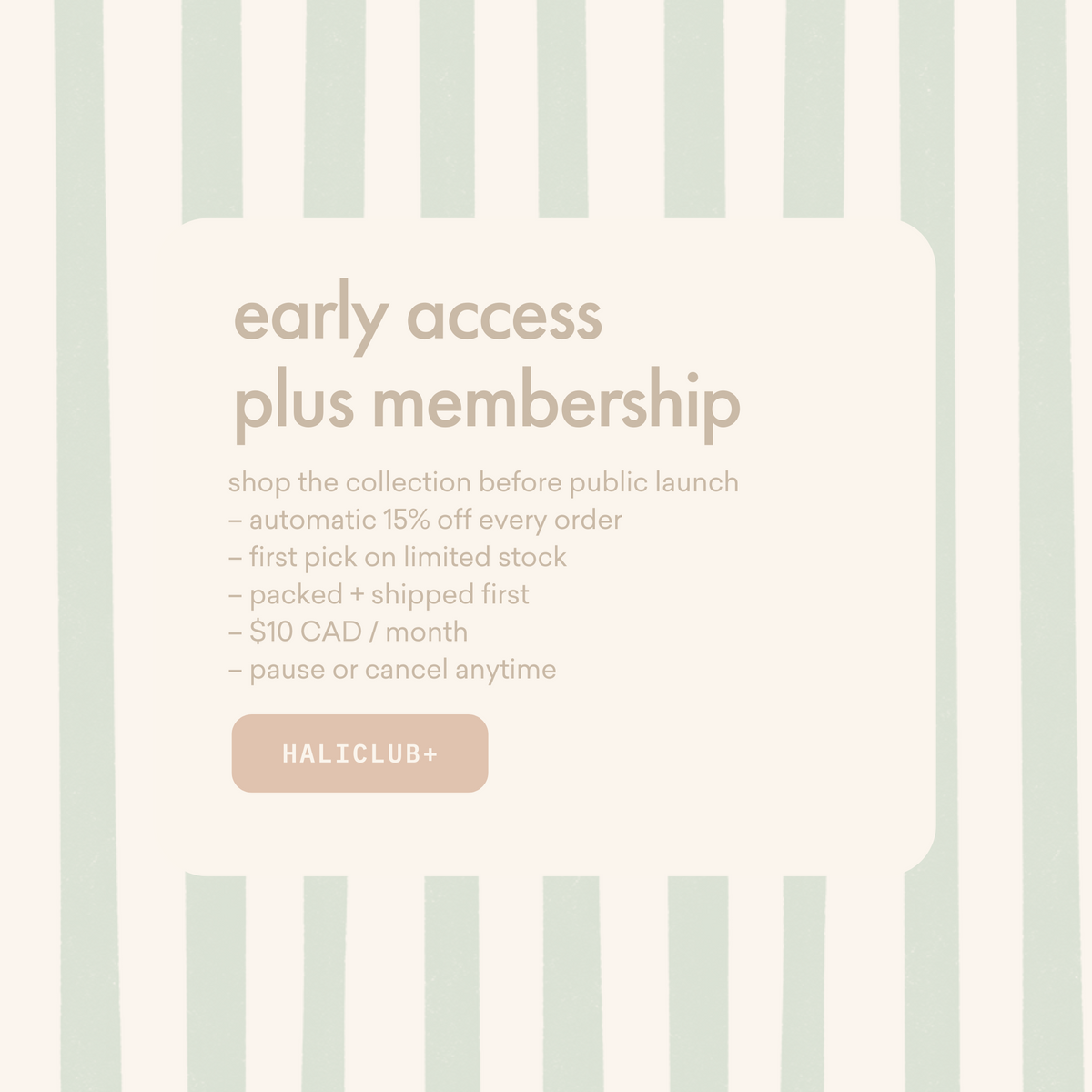 Haliclub PLUS Membership