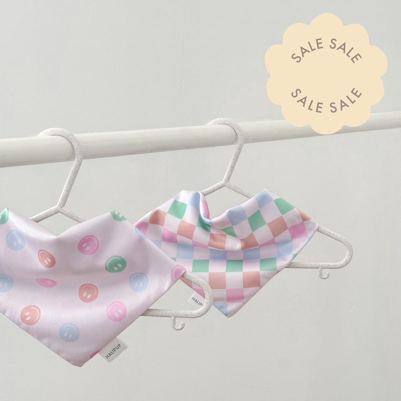 Neon Smiley Dog Bandana