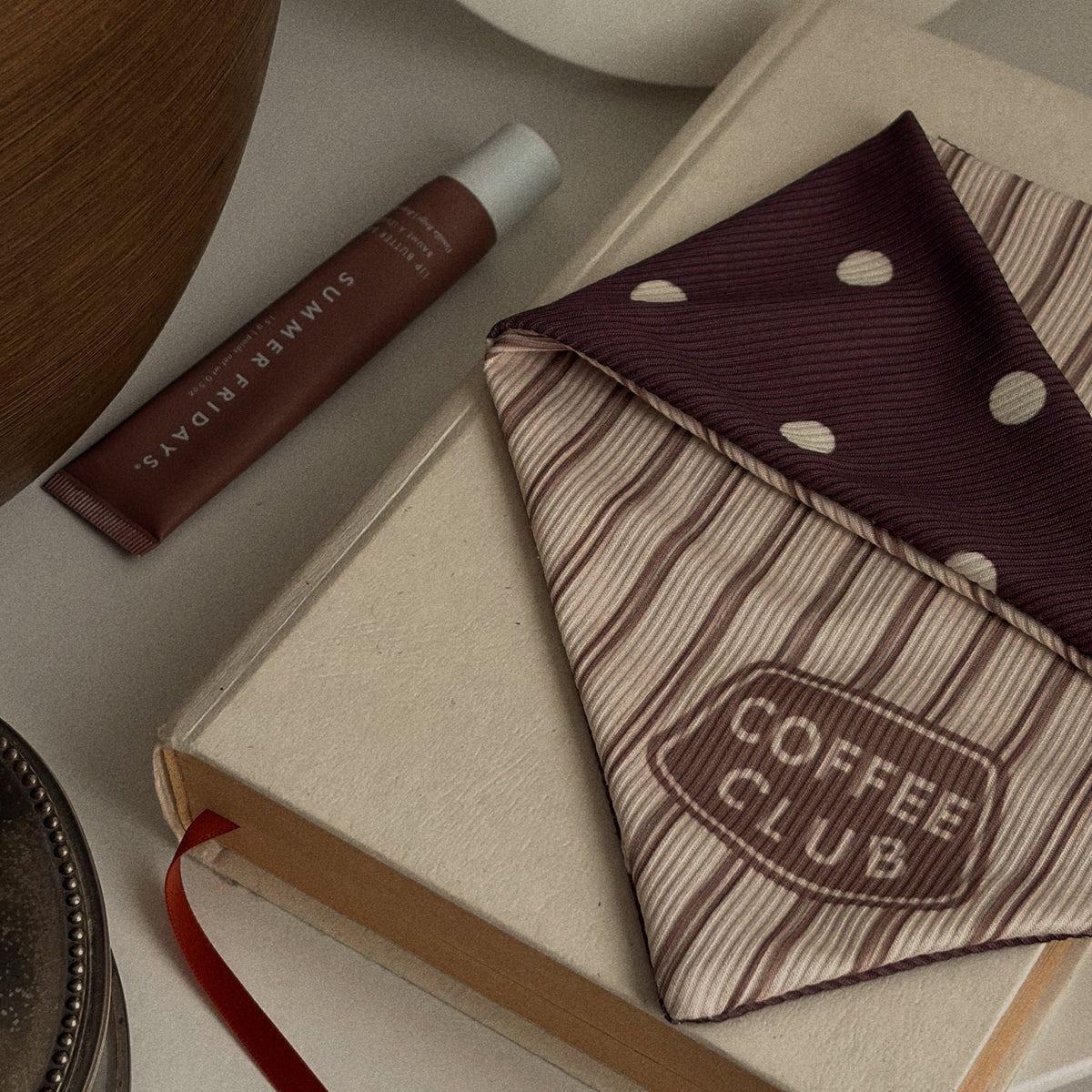 MINOR FLAW Coffee Club Ribbed Dog Bandana