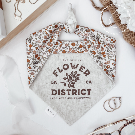 Flower District, With Reversible Flora Dog Bandana