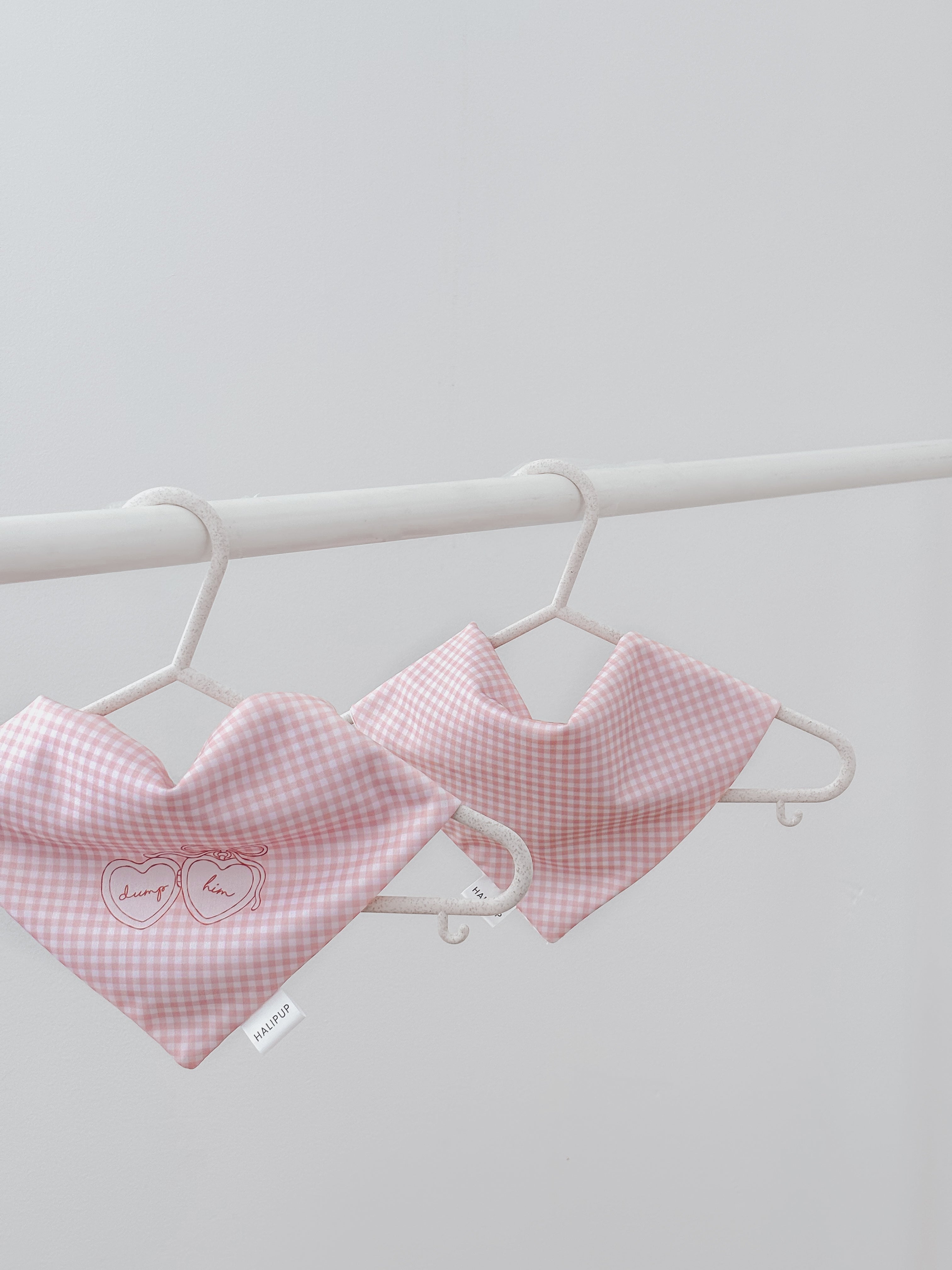 Dump Him Gingham Dog Bandana