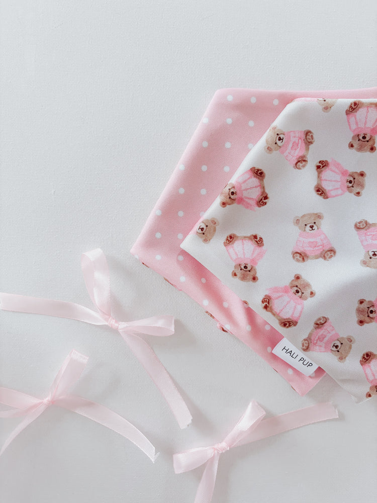 Love You Beary Much Reversible Dog Bandana