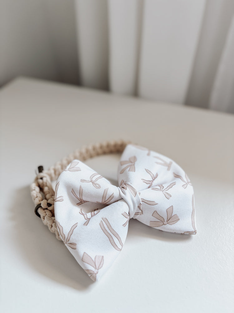 Coquette Bows Over The Collar Bow