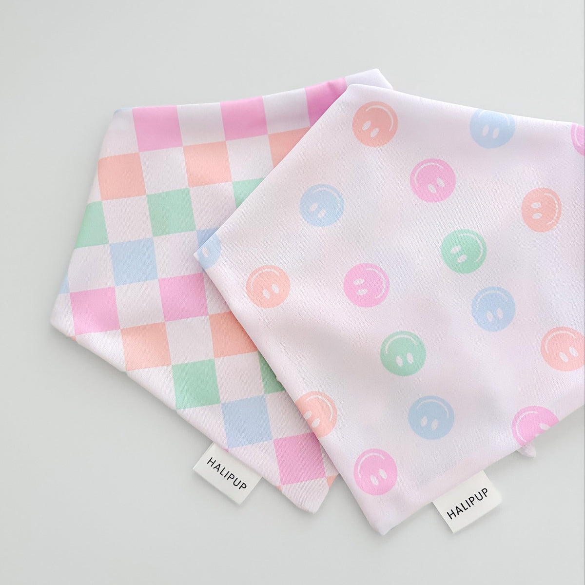 Neon Smiley Dog Bandana