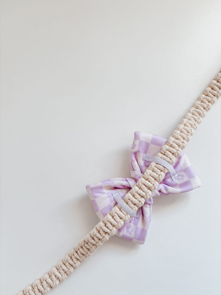 Lavender Daisy Over the collar bow/sailor bow
