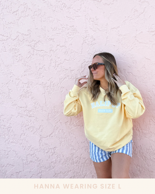 Halipup Beach Club Crewneck