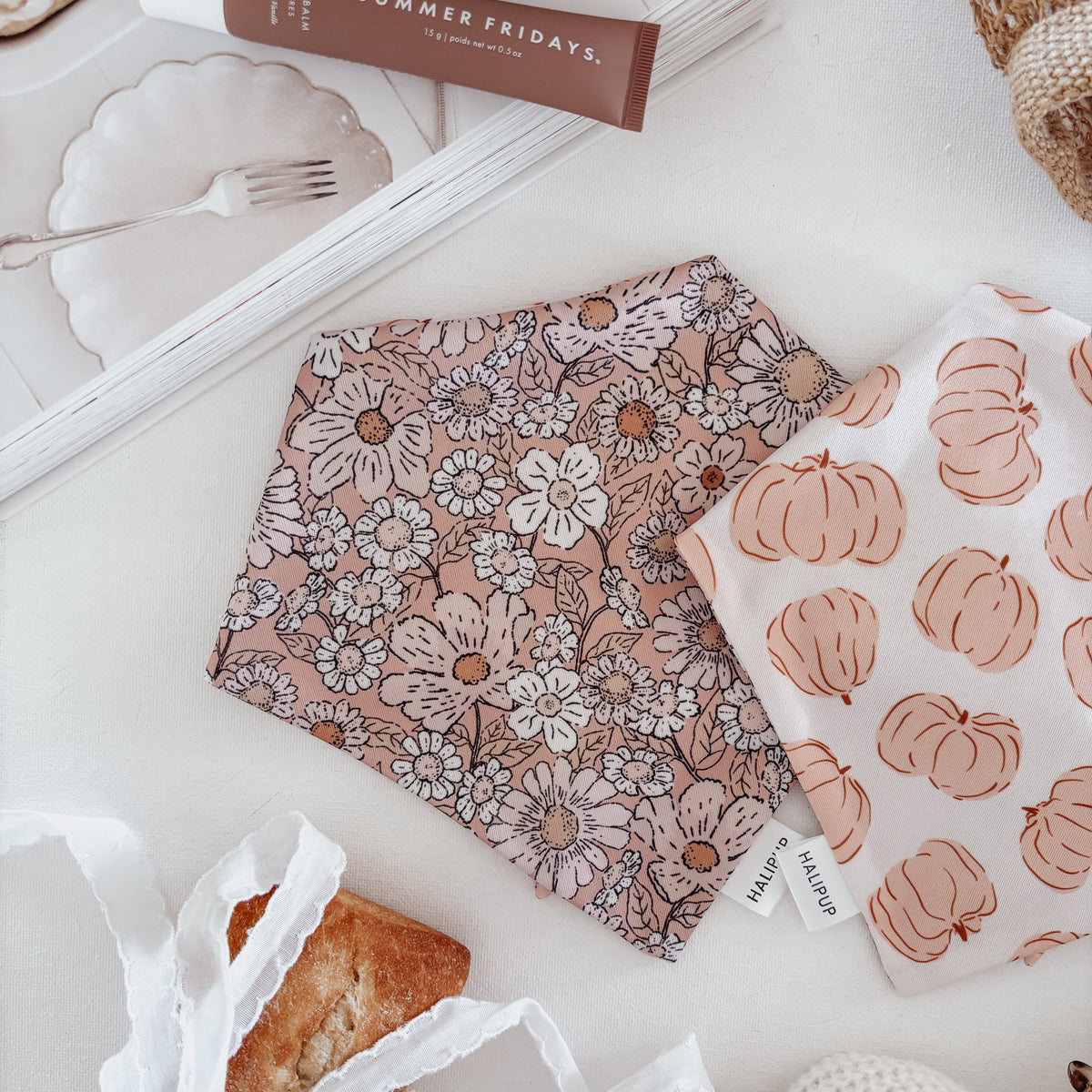 Flora & Pumpkins Dog Bandana