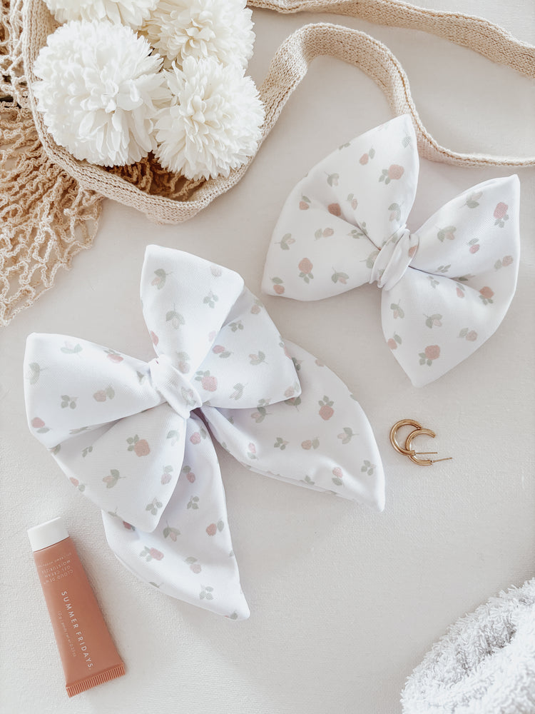 Coquette Floral Over The Collar Dog Bow