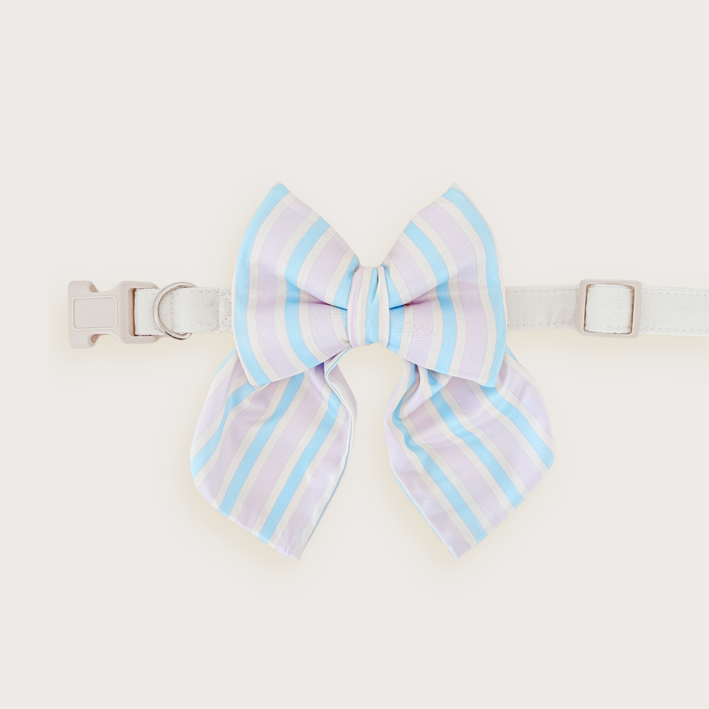 Waterbaby Stripe Sailor Dog Bow