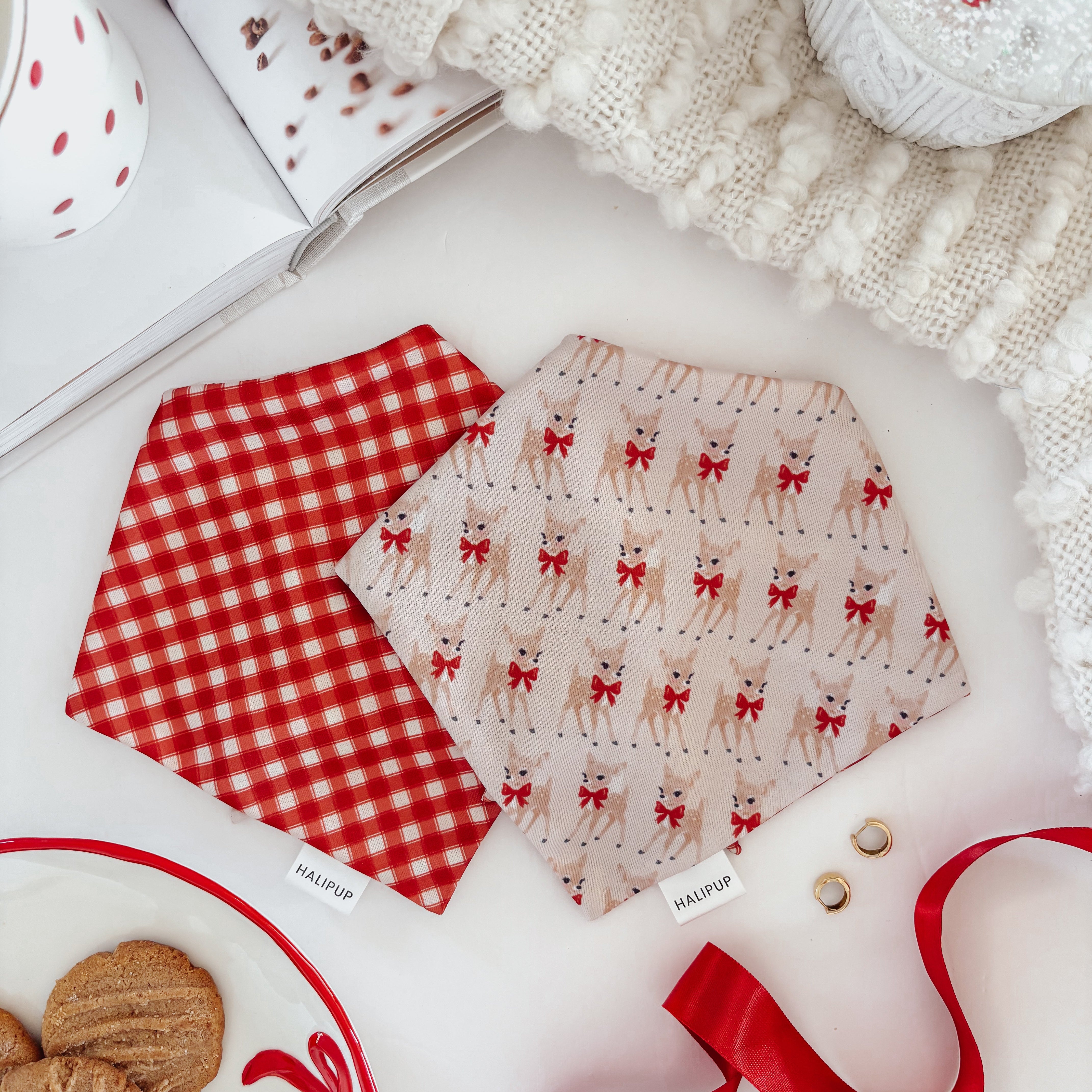 Blush & Blitzen Dog Bandana