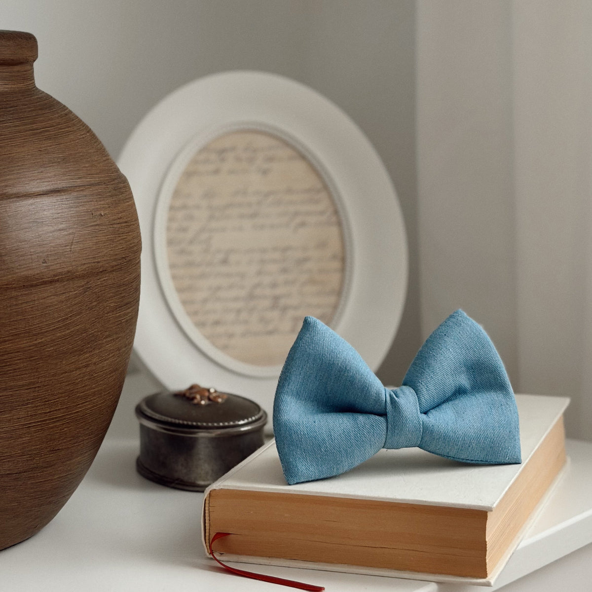 Blue Denim Classic Bow