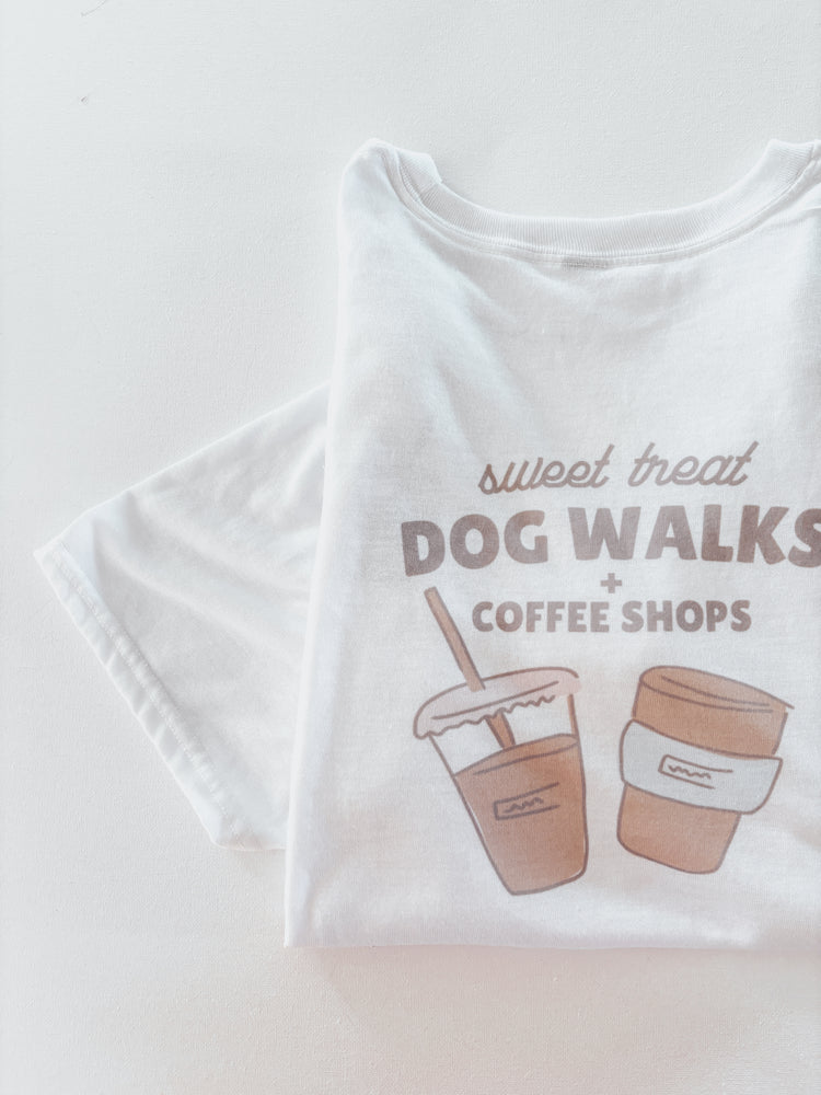 Coffee Shops & Dog Walks Graphic Tee