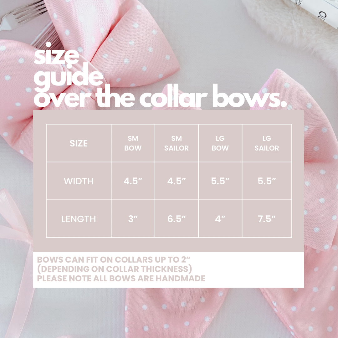Black and White Polkadot Classic Dog Bow