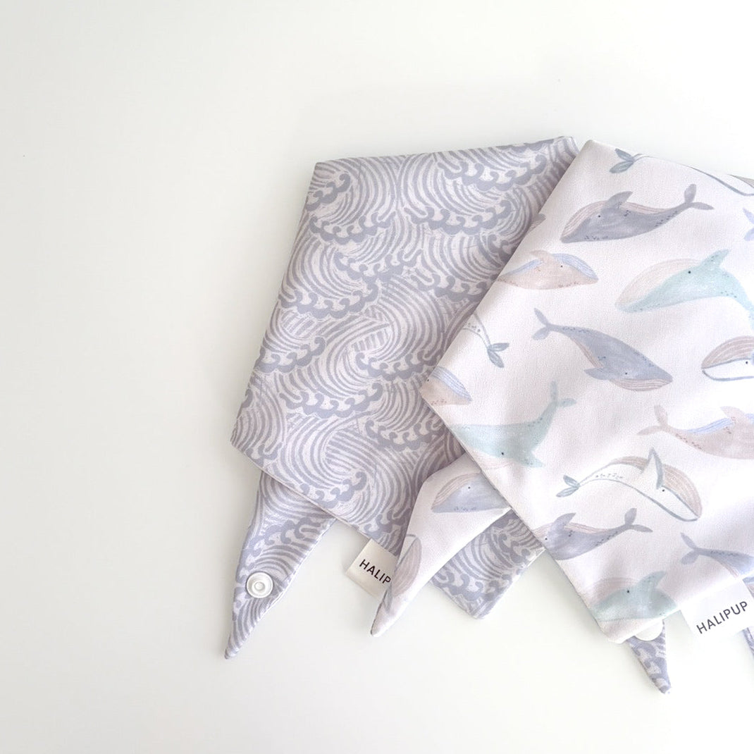 Whales & Waves Dog Bandana