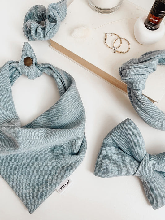 Light Denim Scrunchie