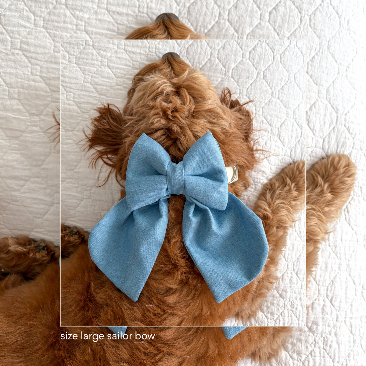 Blue Denim Sailor Bow