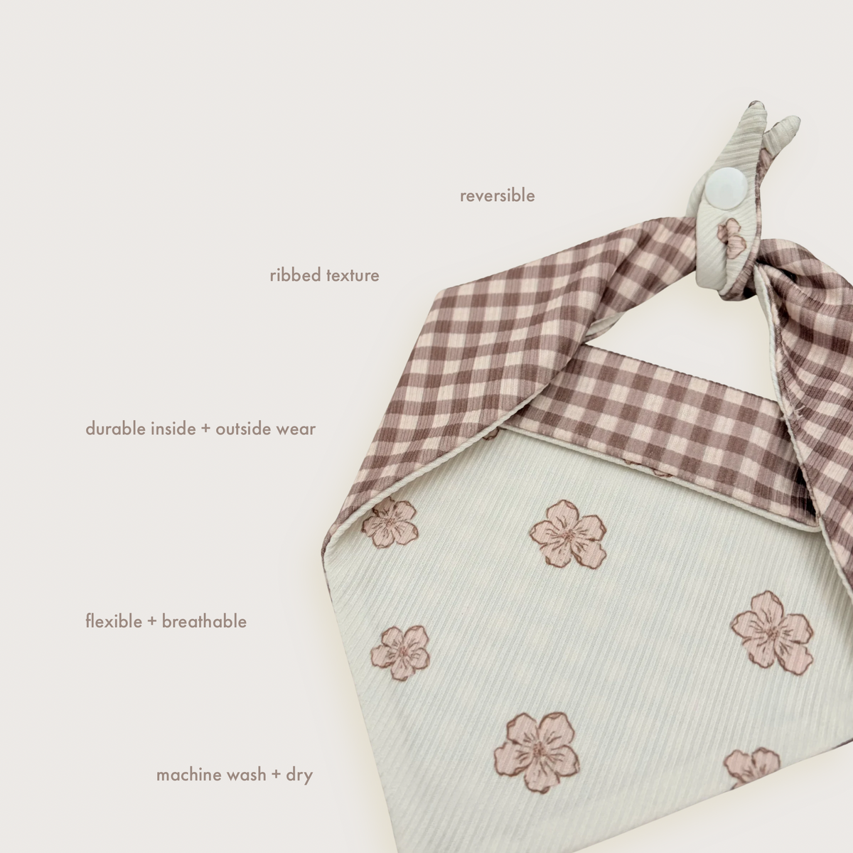 MINOR FLAW The Margot Ribbed Dog Bandana