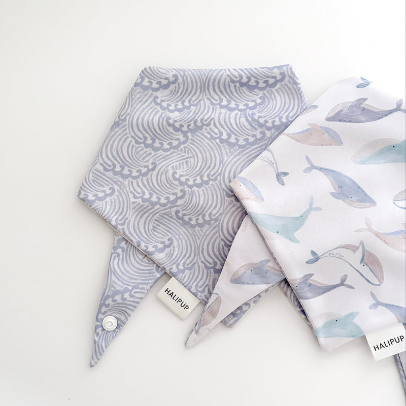 Whales & Waves Dog Bandana