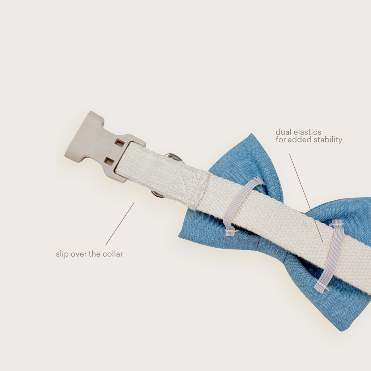 Blue Denim Classic Bow
