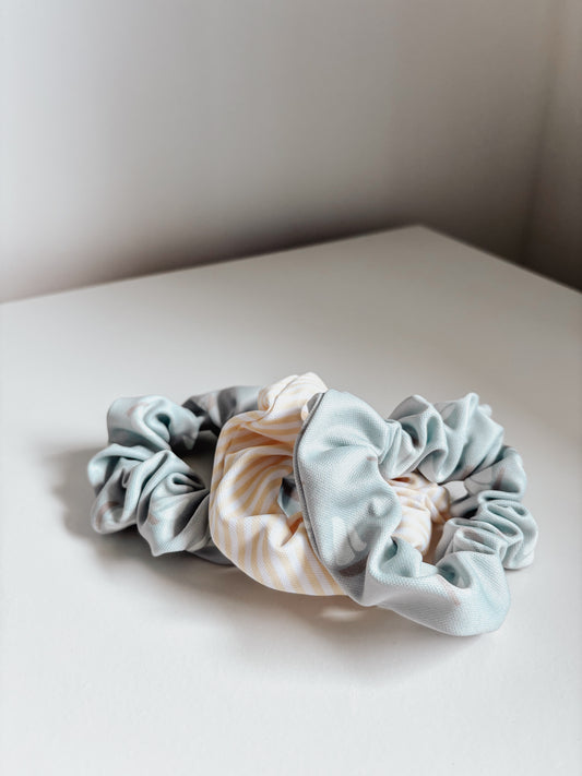 Blue Beach Club Scrunchies