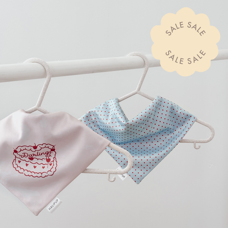 Minor Flaw Darling & Polkadot Dog Bandana
