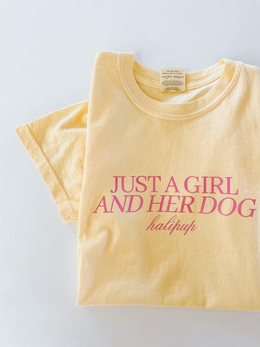 Just A Girl And Her Dog, Adult Tshirt