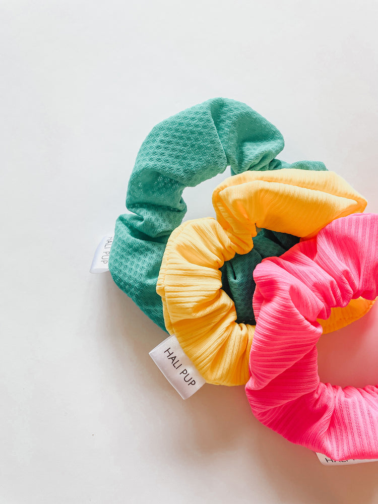 Neon Yellow Adult Scrunchie