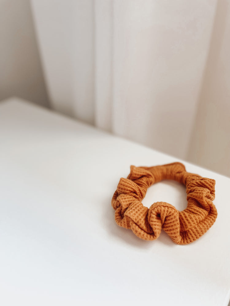 Spice Waffle Knit Scrunchie