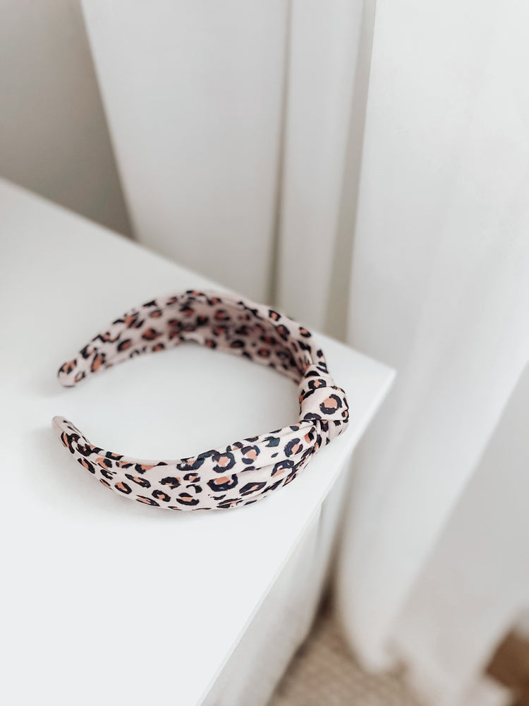 Leopard matching dog mom headband, gift box included
